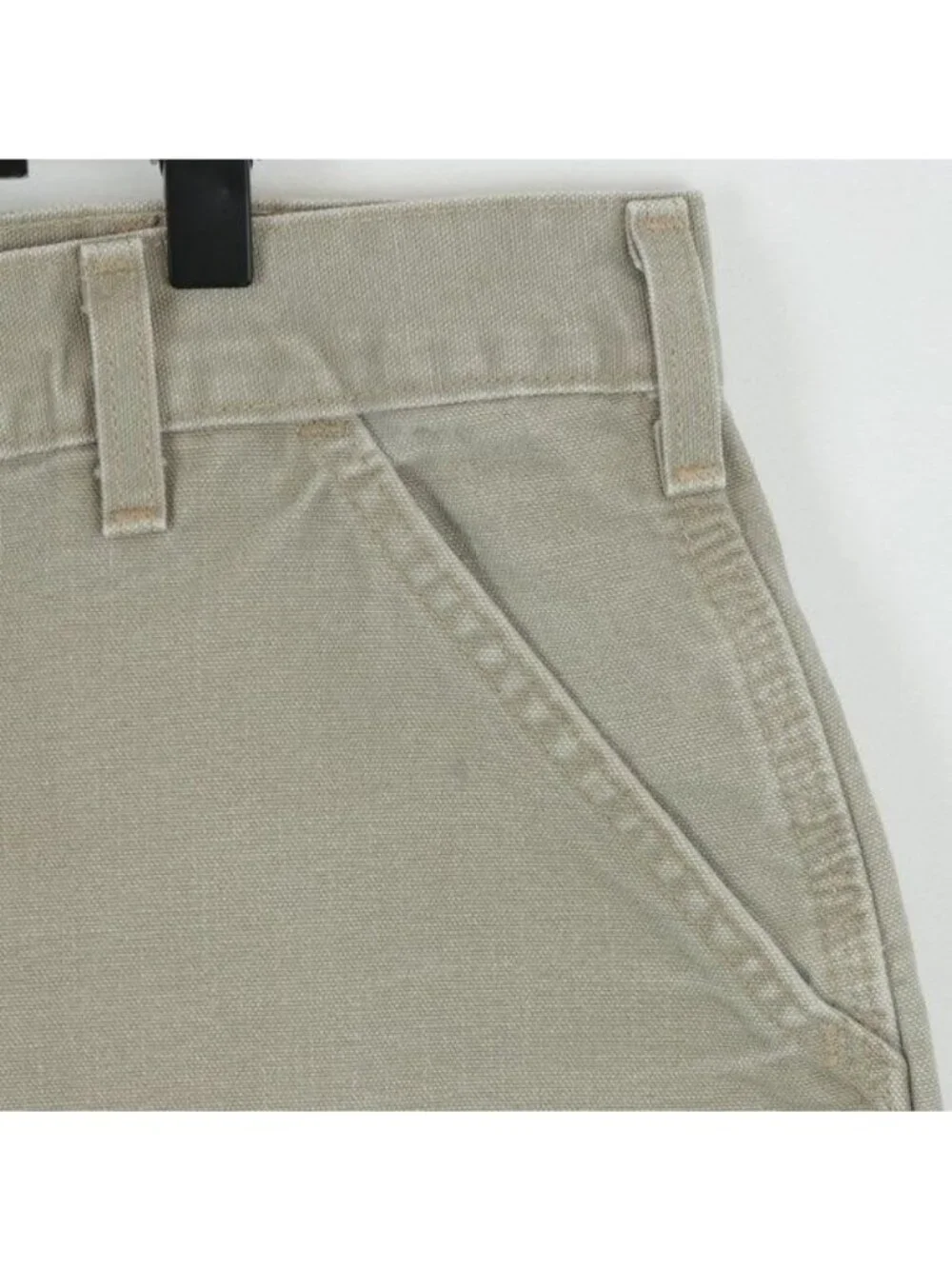 Carhartt Men's Size 40 Tan Cotton Durable Flat Front Canvas Utility Work Shorts